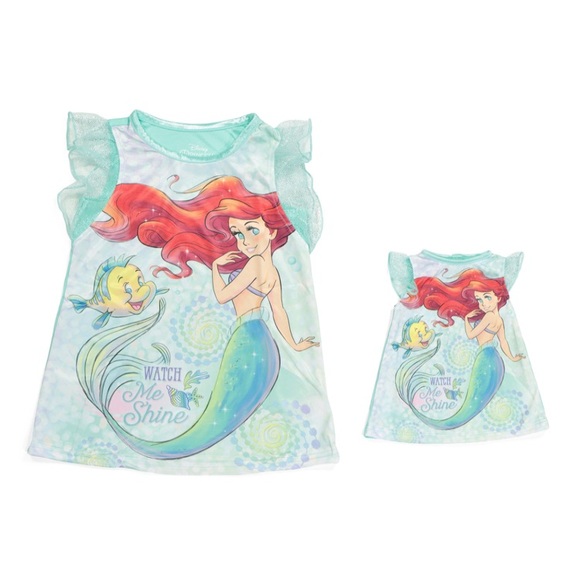 Disney Other - Disney Ariel Cute Nightgowns Doll Set 6202